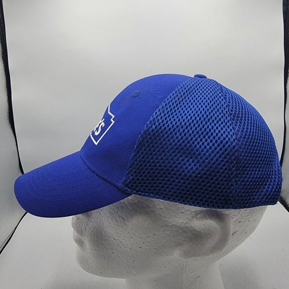 Lowes Logo Hat Adult Strapback Blue Mesh Baseball Cap Employee - Picture 2 of 9